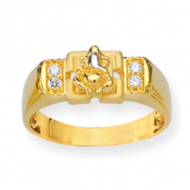 22K Gold Divine Lord Ganesh Ring Collection